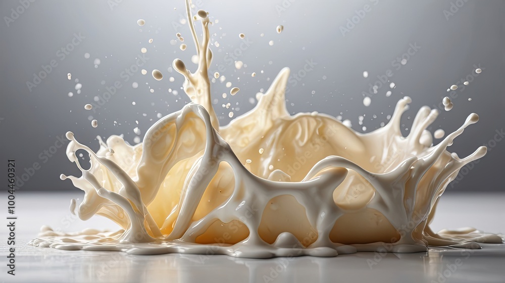 Milk splash pattern silky and smooth Milk splash pattern silky and smooth