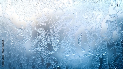 Ice frozen onto a windowm winter background texture