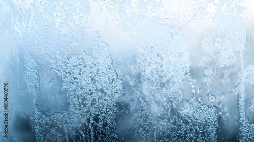 Ice frozen onto a windowm winter background texture