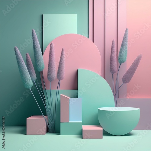 Pastel Geometric Minimalism