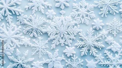 Background Pattern of intricate snowflakes