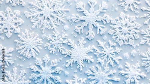 Background Pattern of intricate snowflakes