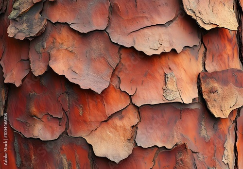 Redwood Tree Bark Texture Closeup