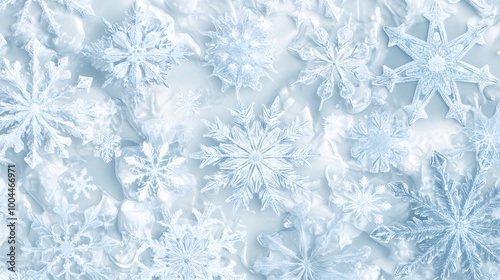 Background Pattern of intricate snowflakes