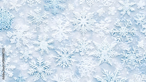 Background Pattern of intricate snowflakes