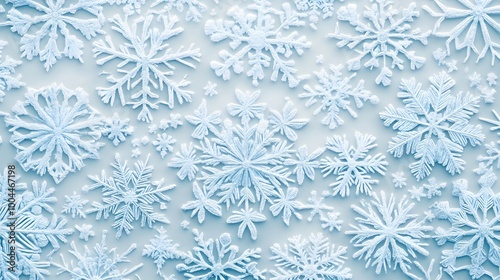Background Pattern of intricate snowflakes