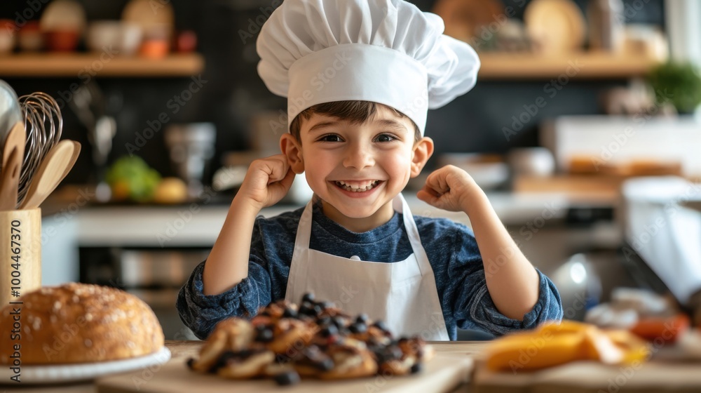 Young Chef Smiling in the Kitchen Young Chef Smiling in the Kitchen