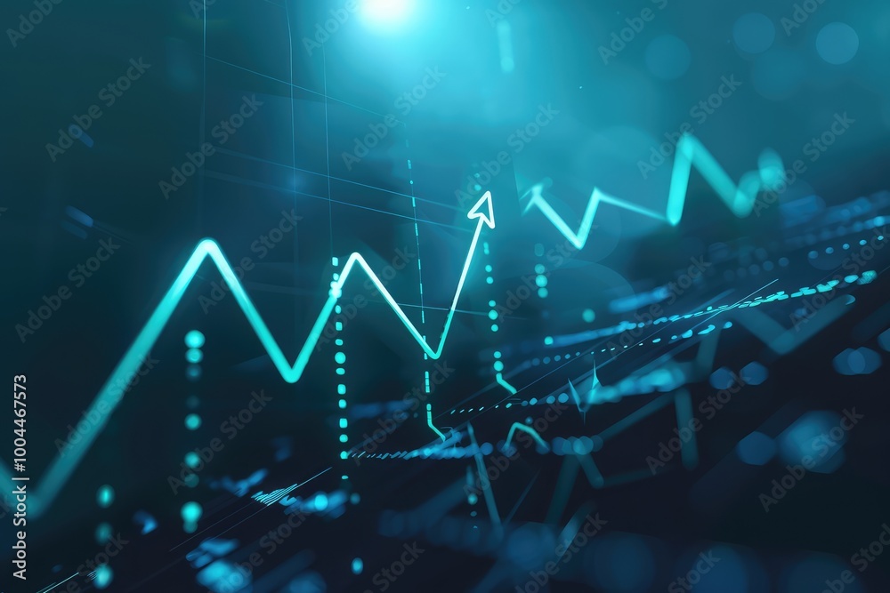 Fototapeta premium Chart of graphs paper financial development and Business idea A company strategy