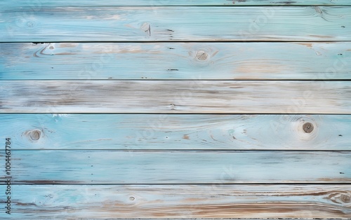 Distressed Turquoise Wooden Plank Background