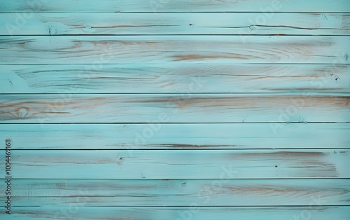 Distressed Turquoise Wooden Plank Background