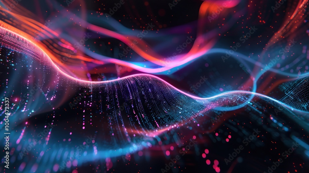Obraz premium Abstract Digital Wave
