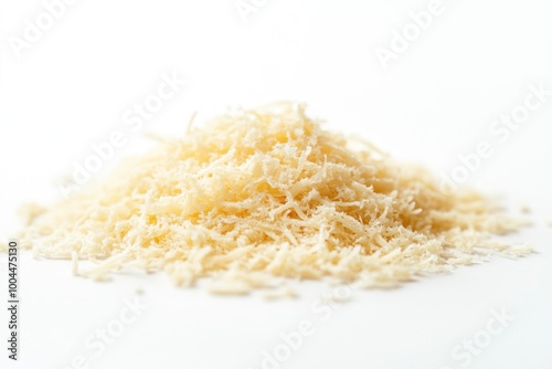 grated cheese on white