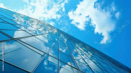 Wallpaper Mural modern office building with sky Torontodigital.ca