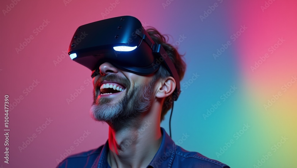 People Using VR Headsets to Explore a Virtual Reality Experience: Future Technology, Gaming, Immersive Entertainment and Metaverse Concepts People Using VR Headsets to Explore a Virtual Reality Experience: Future Technology, Gaming, Immersive Entertainment and Metaverse Concepts