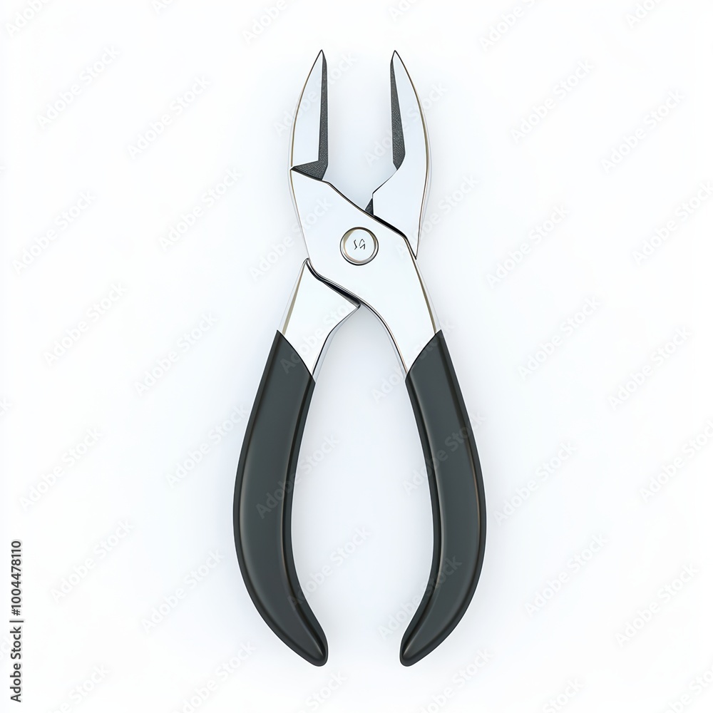Isolated image of a pair of precision cutting pliers on a white background. Isolated image of a pair of precision cutting pliers on a white background.