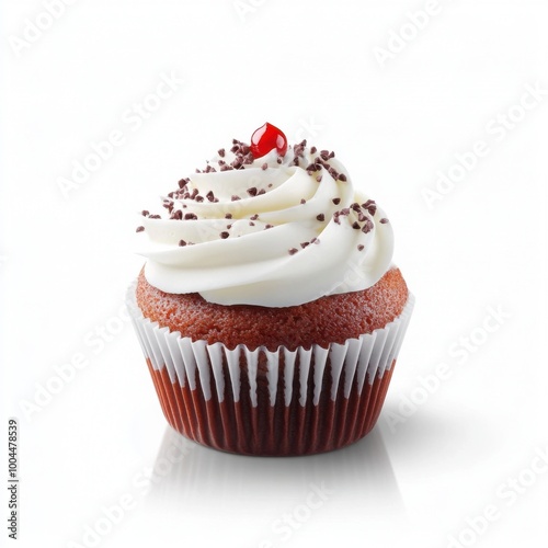 Delicious Cupcake on White Background