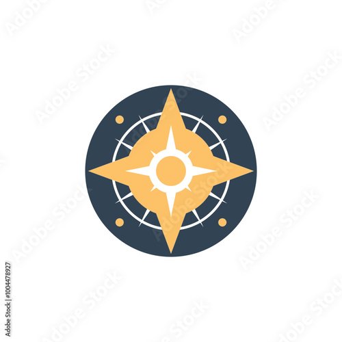 Compass Logo Icon Design Vector Template