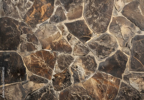 Top View Brown Stone Floor Texture