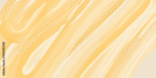 Bright yellow abstract fluid wave background with halftone, modern dynamic background. 