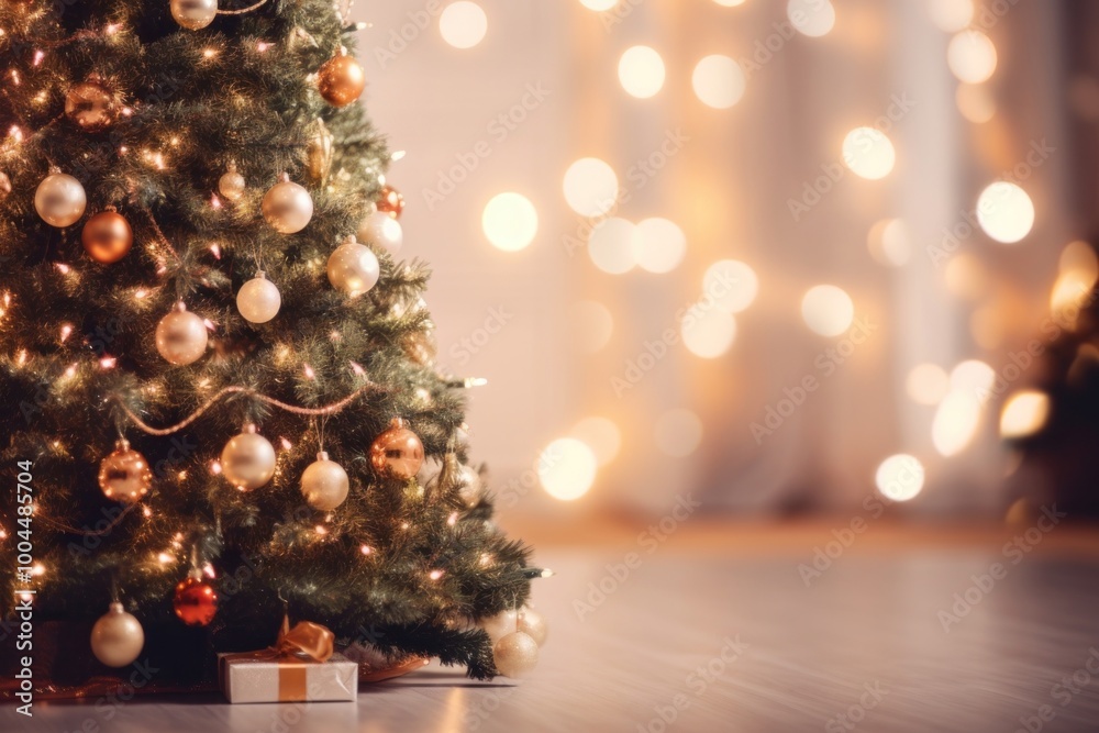 Christmas tree night anticipation illuminated. Christmas tree night anticipation illuminated.