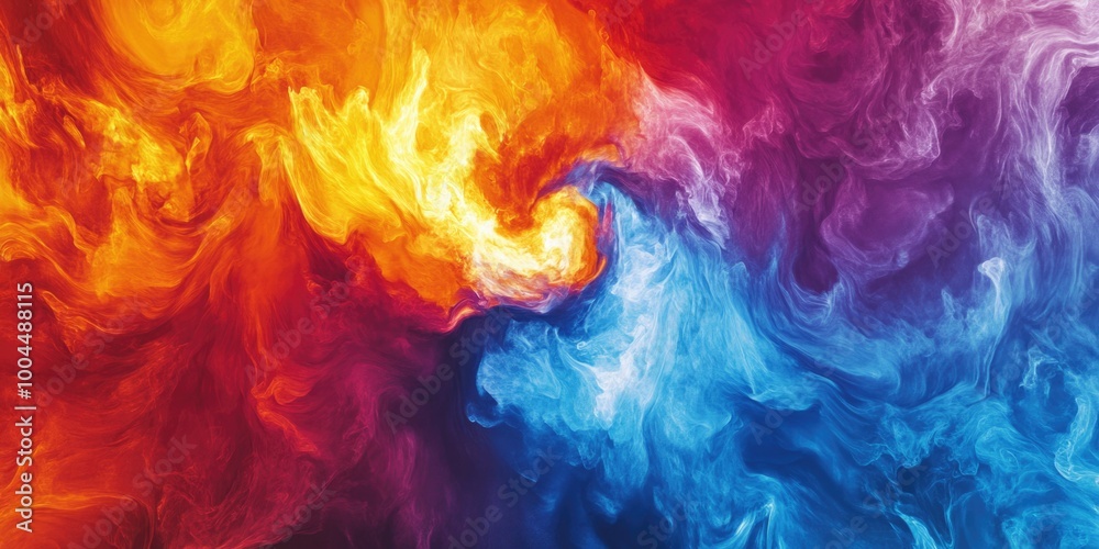 Close-up of colorful painting of smoke Close-up of colorful painting of smoke