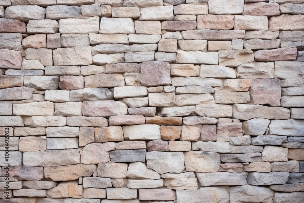 Fototapeta premium Old pastel stone wall architecture backgrounds rock.