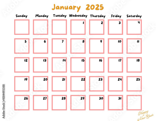 Calendar 2025 for Kid and  Childern with Colouful Vintage, Pastel Version 2