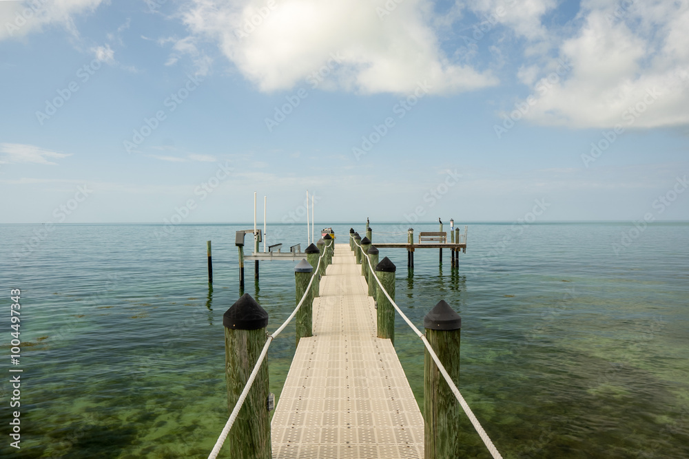 Obraz premium boat dock in florida keys
