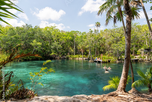 cenote paradise water hole in tulum mexico