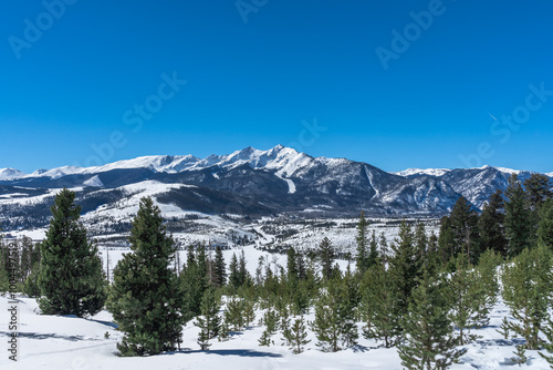 snow covered mountains in Colorado USA