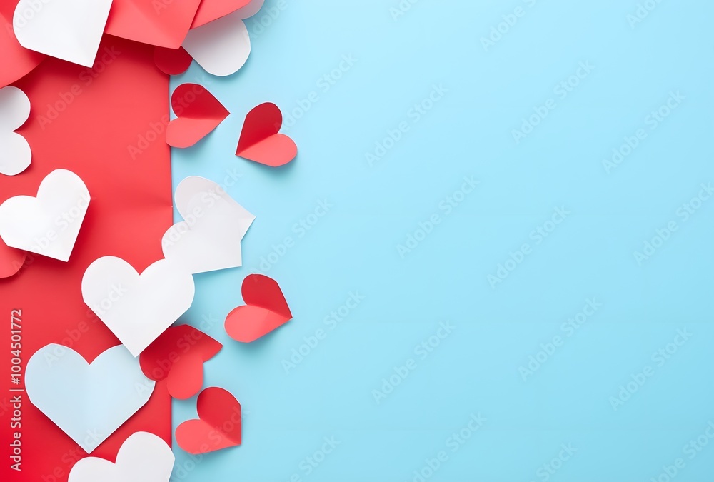 Romantic Valentine's Day Hearts Background Romantic Valentine's Day Hearts Background