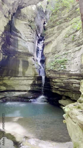 Hidden Waterfall in the Ozark Mountains