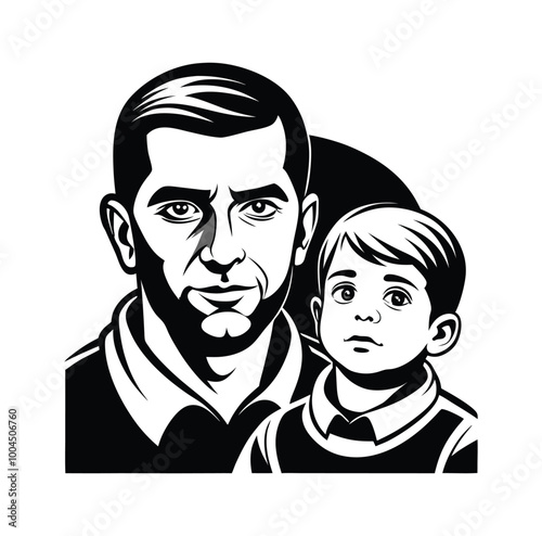 father -holding-a-child-vector-illustration-vector 
