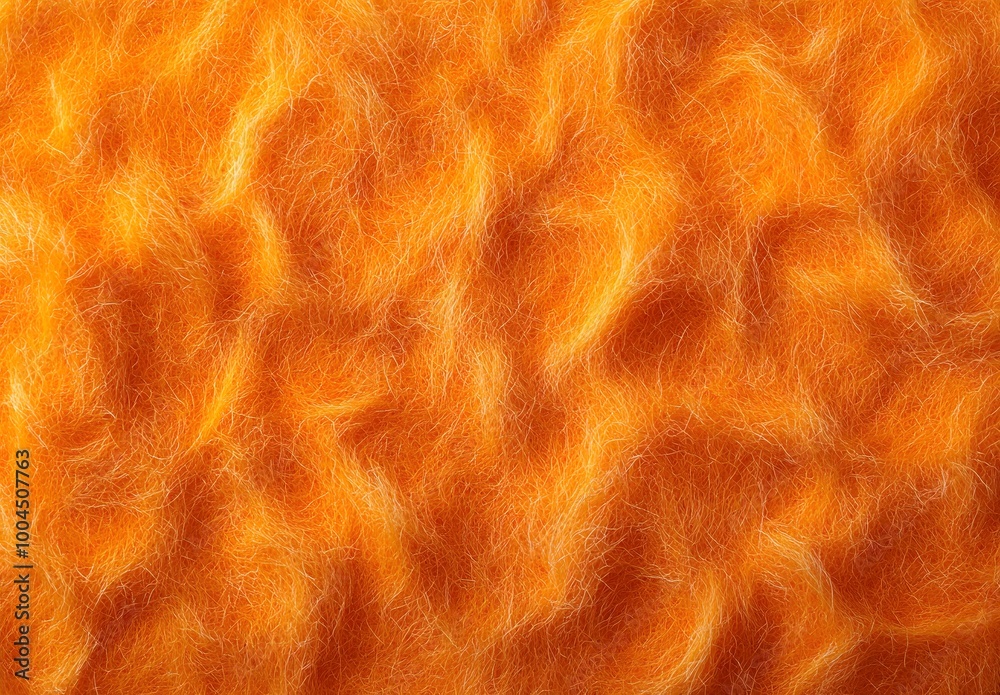 Fototapeta premium Vibrant Orange Felt Texture Background