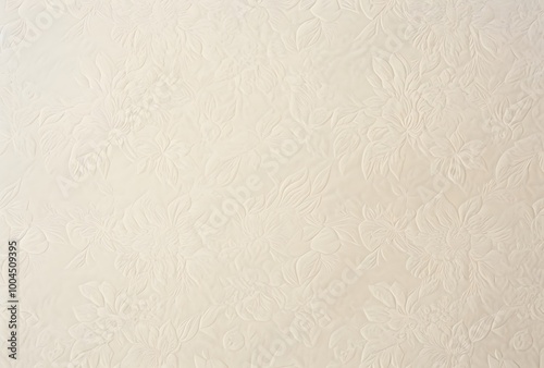 Vintage Beige Floral Pattern Paper Texture