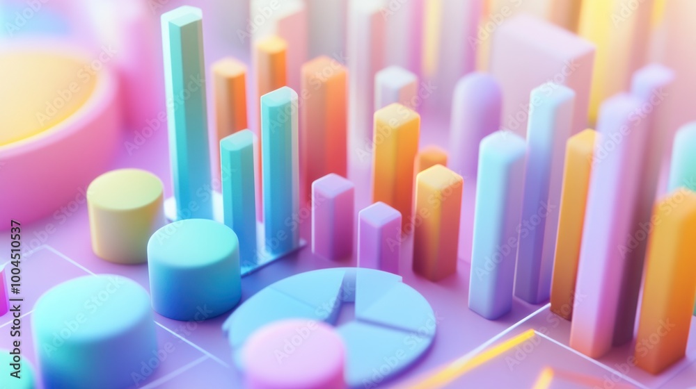 Colorful 3D Charts and Graphs Colorful 3D Charts and Graphs