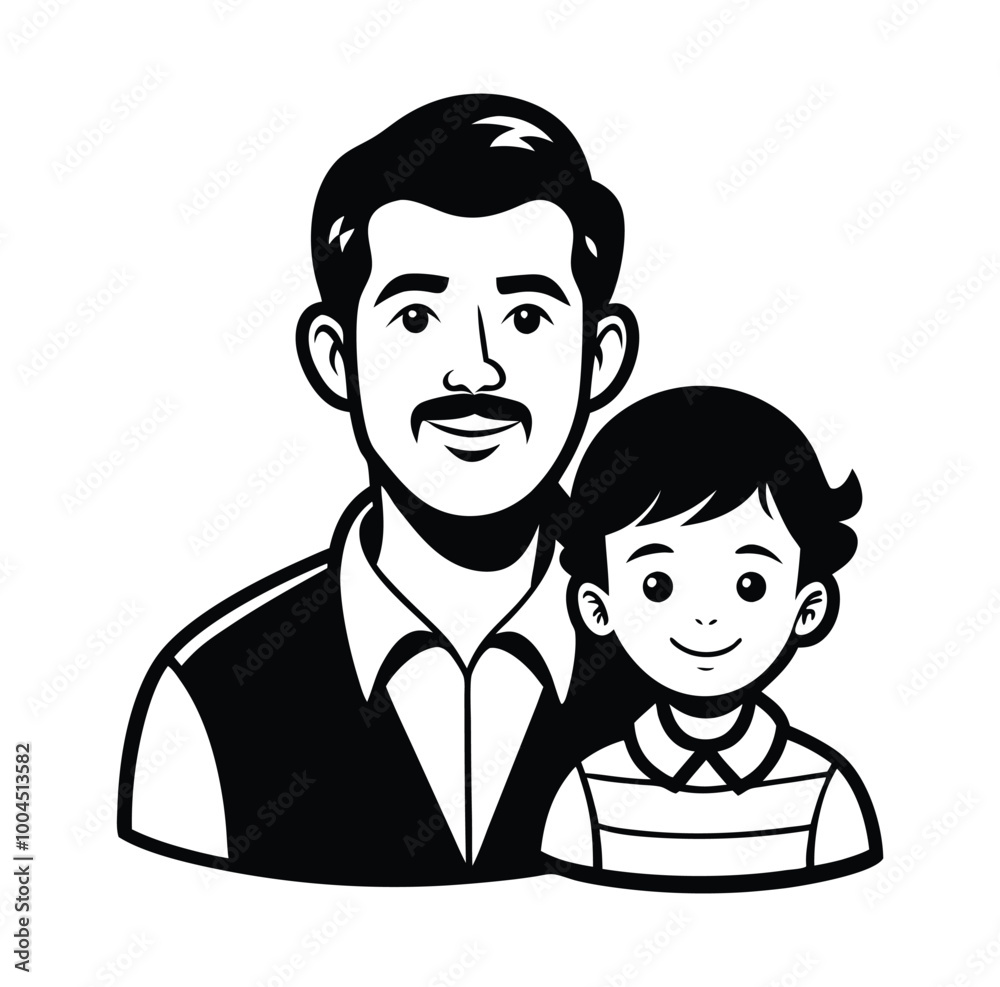 father -holding-a-child-vector-illustration-vector father -holding-a-child-vector-illustration-vector