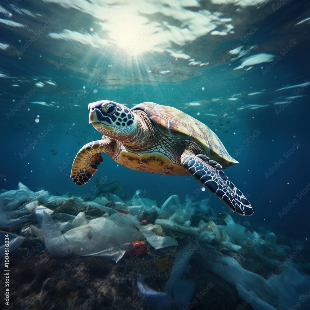 Obraz premium Sea outdoors reptile nature.