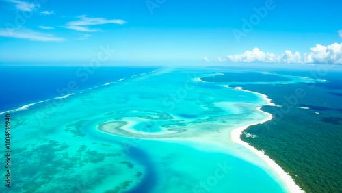 Great Barrier Reef in Queensland,Australia. Generative AI