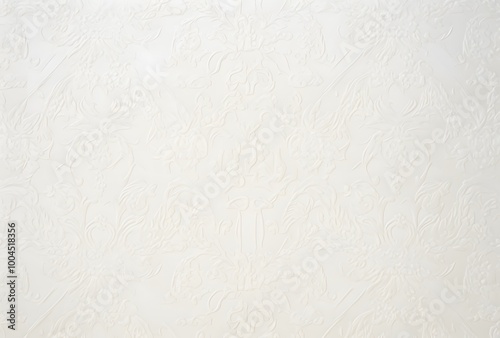 White Damask Pattern Background, Light Beige