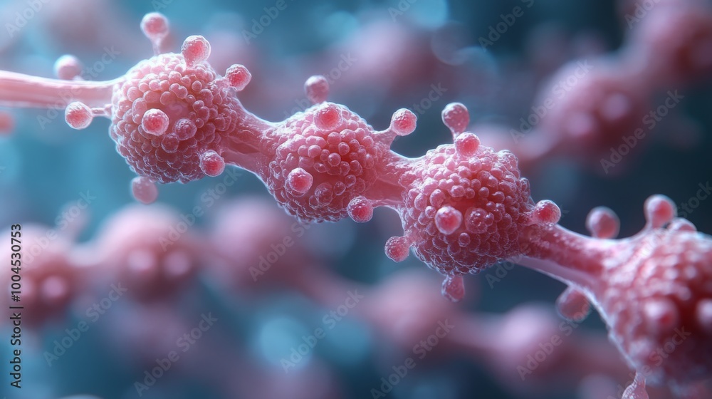 Fototapeta premium Microscopic View of Cancer Cells