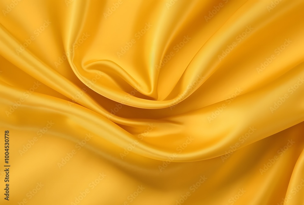 Fototapeta premium Golden Yellow Satin Fabric Texture Background