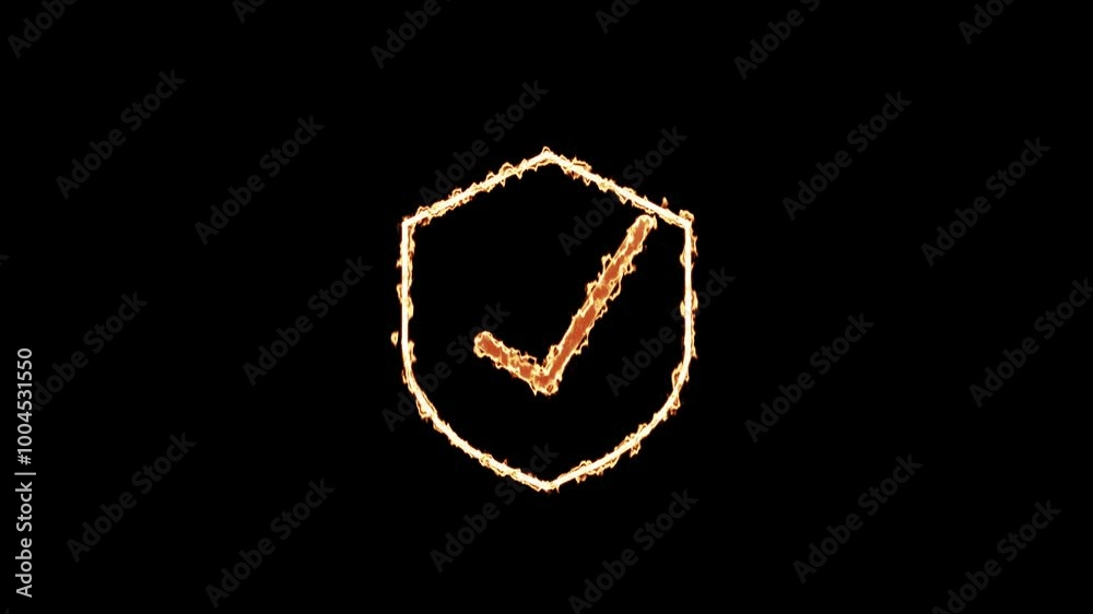 glowing neon check mark icon animation. Neon Yes mark icon . glowing neon check mark icon animation. Neon Yes mark icon .