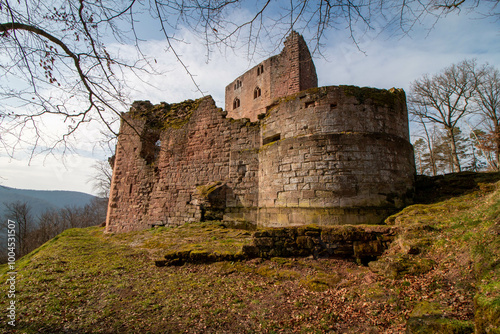 Chateau du Nouveau Windstein Frankreich Burgruine Neuwindstein photo