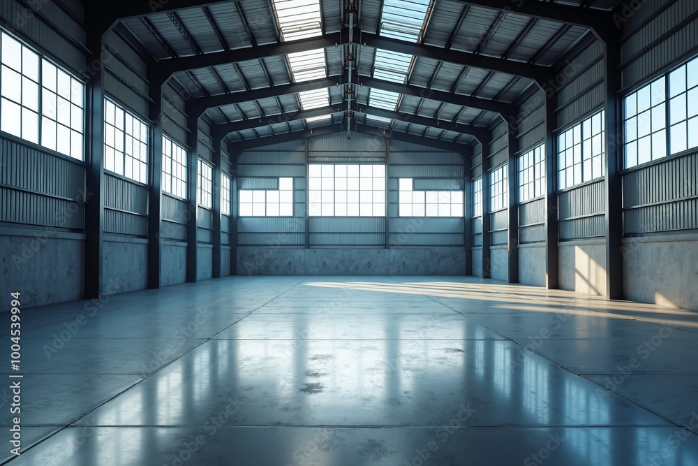 empty large factory storage industry, generative AI empty large factory storage industry, generative AI