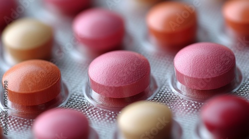 Close-up of Pills in a Blister Pack