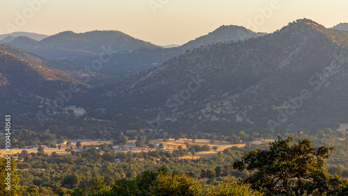 Rural Landscape in California. Countryside of USA