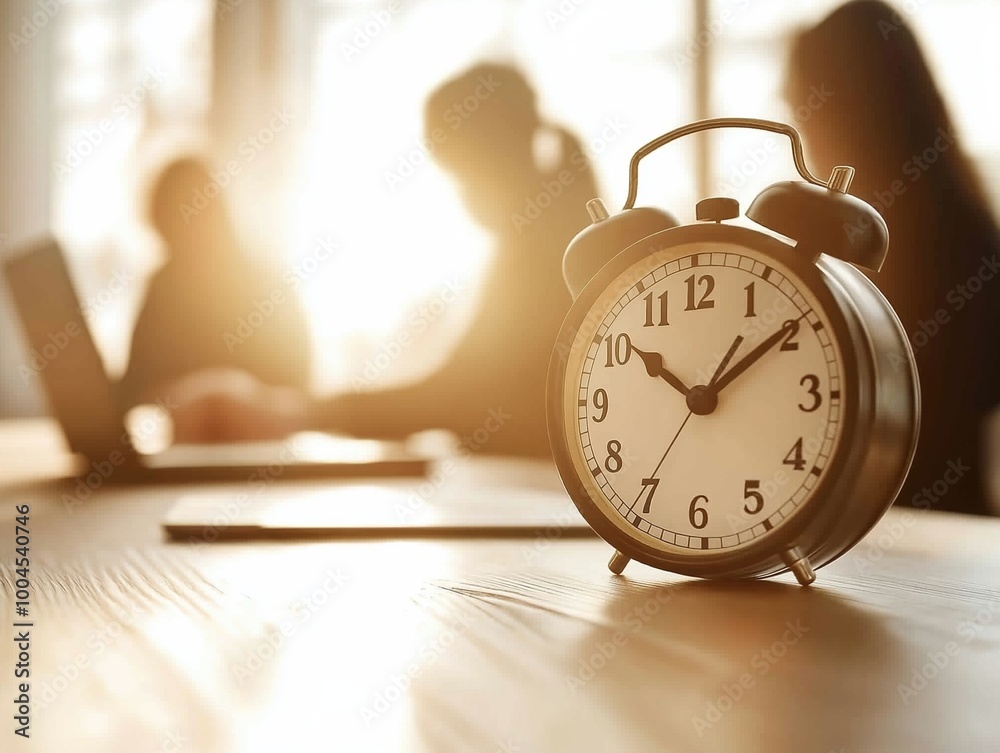 Clock watch on working office Clock watch on working office
