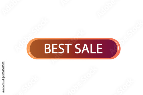 Print button web template ,best sale, bubble, banner label

