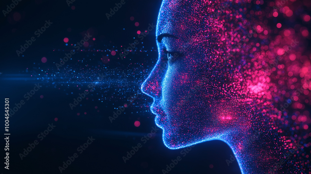 Illustration of ai abstract background Illustration of ai abstract background